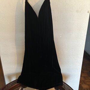 Roberta  Little Black Velvet Dress Size 14